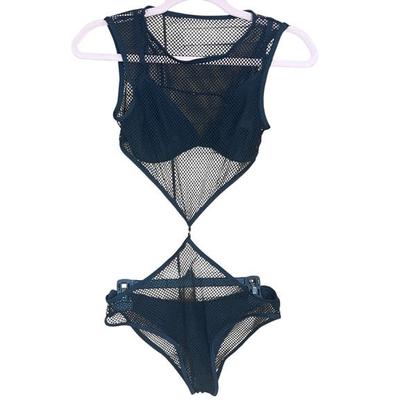 Fashion Nova Other - Fashion Nova In the Net Monokini Black